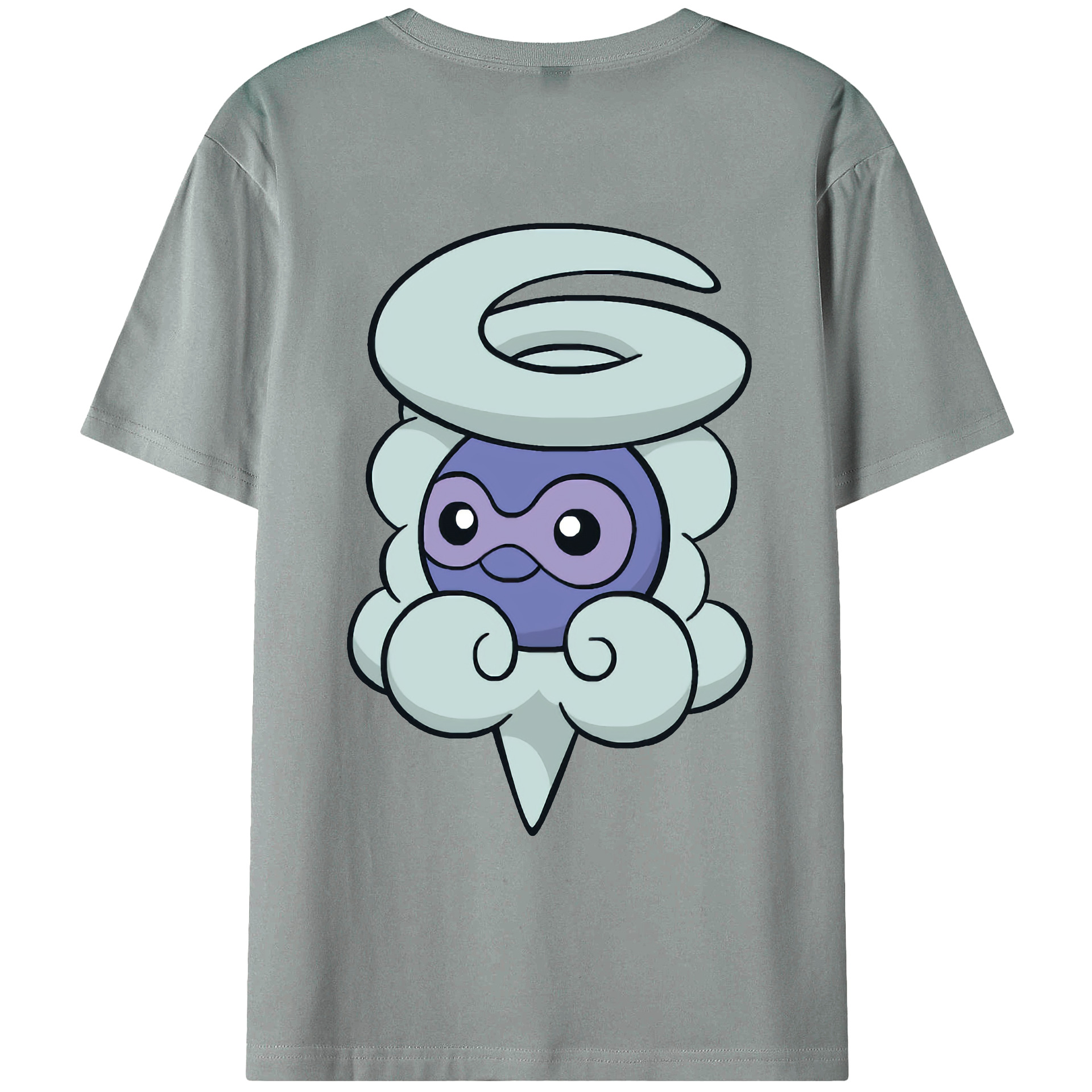 （画像用） ポケットモンスター Pokémon 綿100％ メンズ半袖Tシャツ（バックプリント） 通気性